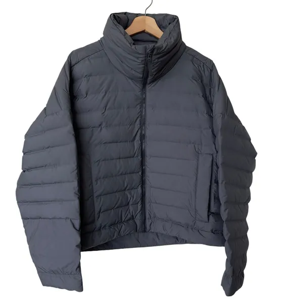 Adidas Varilite RL Jacket L Women's puffer quilted lightweight gray - Image 2
