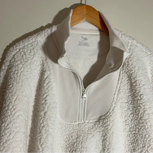 Aerie Fleece Sherpa Pullover Sweatshirt - Image 6