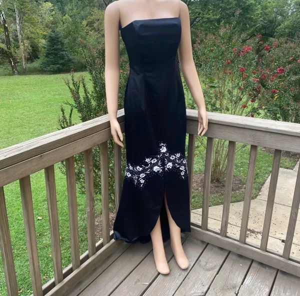 Niki By Niki Livas black high low bandeau dress - Image 5