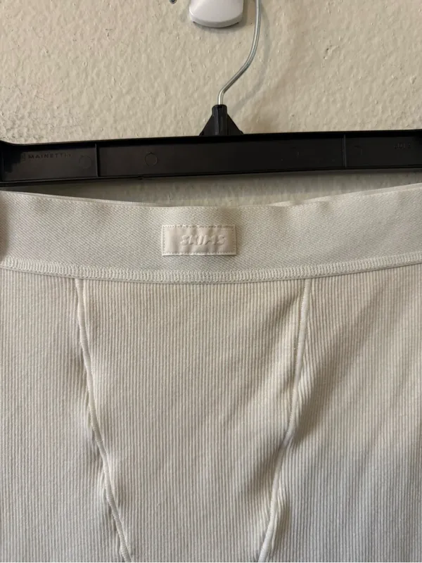 SKIMS Ribbed Thermal Leggings Size S Bone Loungewear Athleisure - Image 3