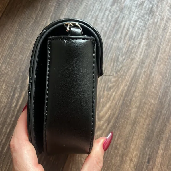 Black Quilted Mini Purse - Image 3
