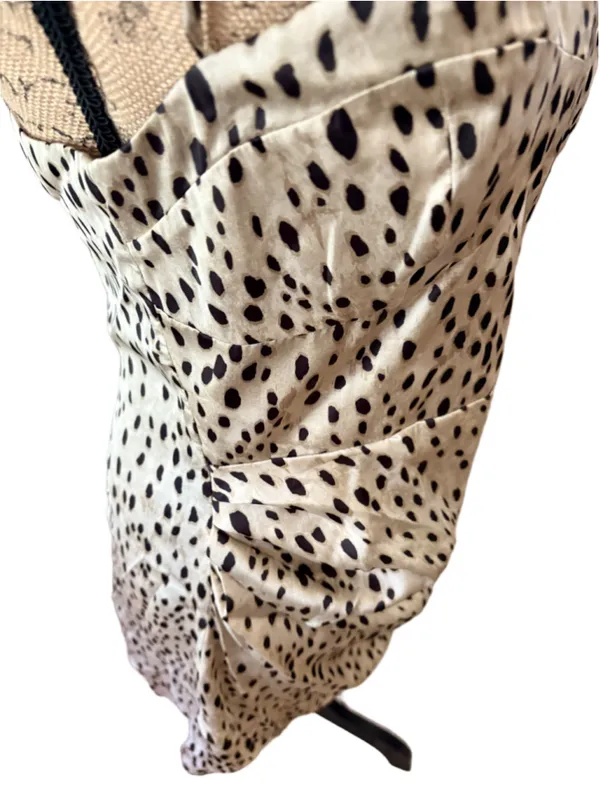 Zara Animal Print Satin Mini Dress Women’s Size M NWT - Image 3