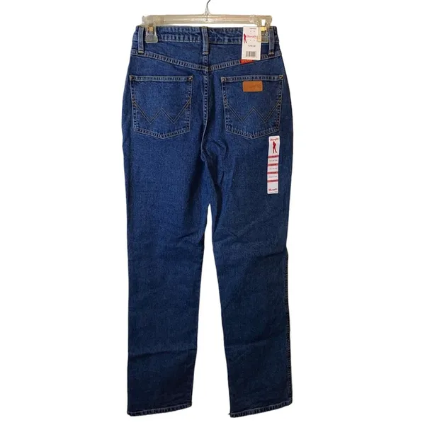 NWT Wrangler Natural Rise Straight‎ Leg Jeans 1/2 x 32 Vintage - Image 2