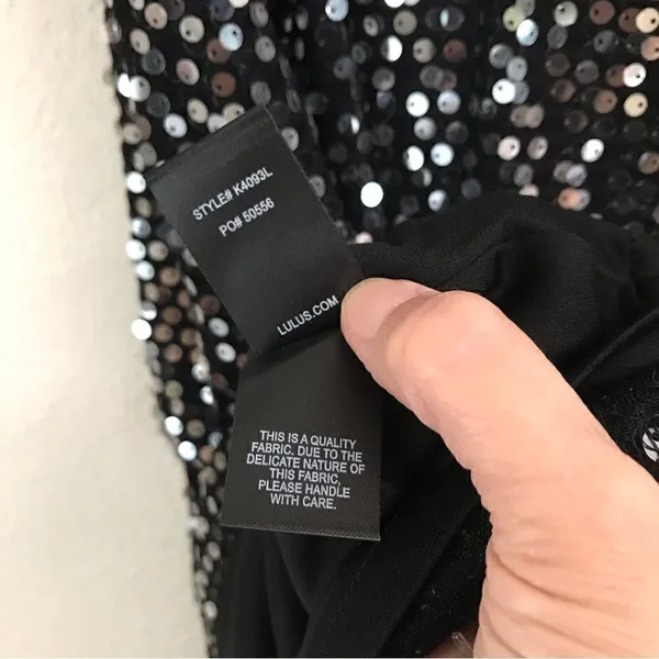 Lulu’s black sequin midi skirt Women’s XS NEW‎ - Image 9