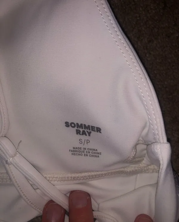 Sommer Ray White crisscross bra - Image 3