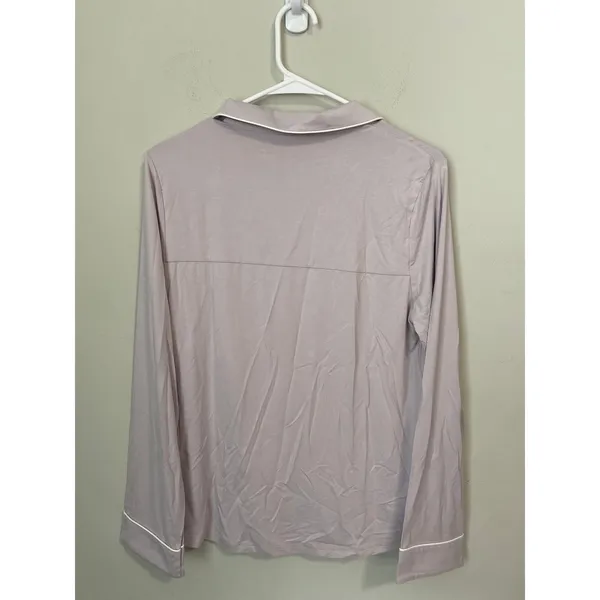 NEW Cozy Earth Bamboo Stretch-Knit Classic Pajama Set Lilac XS - Image 4