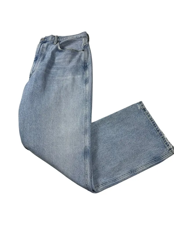 Agolde Pinch High Rise Straight Denim Blue Jeans Size 32 - Image 15