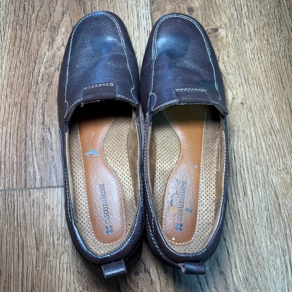 Naturalizer Fragrance Brown Leather Comfort Loafers Slip On Shoes Womens 8.5 M - Image 3