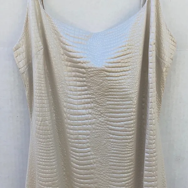 Afterstitch Womens size small off white snakeskin print cowl neck maxi dress👇🏼 - Image 3