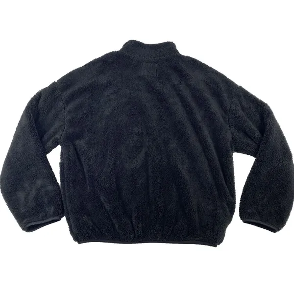 Elodie Jacket‎ Women's Size Large Black Thick Pile Sherpa Fleece 1/2 Zip Sweater - Image 2