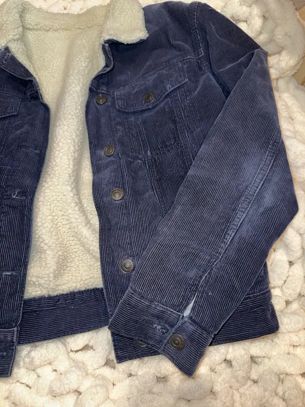 Navy Blue Fleece Jacket  - Image 2