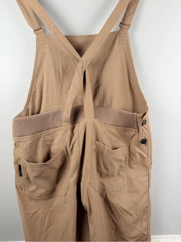 Flylow LIFE BIB overalls size medium in chai - Image 9