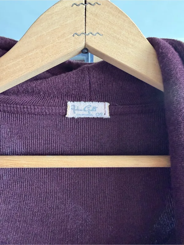 Brandy Melville Burgundy‎ Cropped Hooded Pullover - Image 3