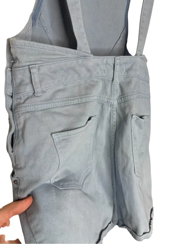 🌤️🩵 Urban Outfitters Blue‎ Denim Overall Mini Dress Size 6 🩵🌤️ - Image 4