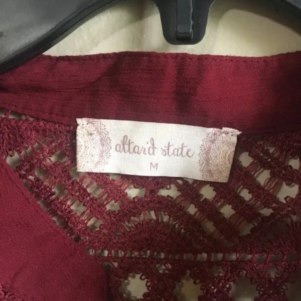 Altar'd State medium burgundy dress‎ - Image 4