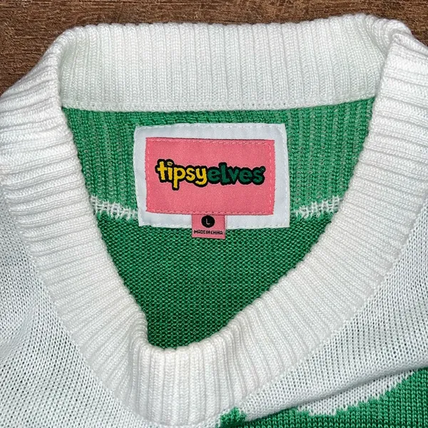 Tipsy Elves Holiday Christmas Buddy The Elf Sweater Dress Ugly Christmas Sweater - Image 13