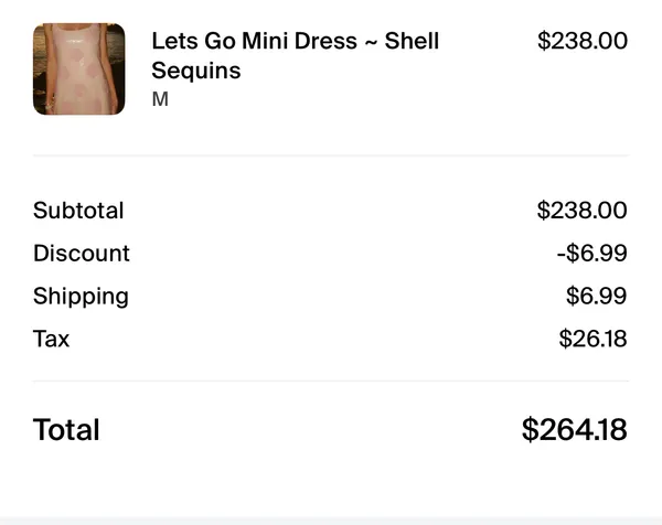 Show Me Your Mumu shell sequin mini dress! 🐚💗 - Image 3