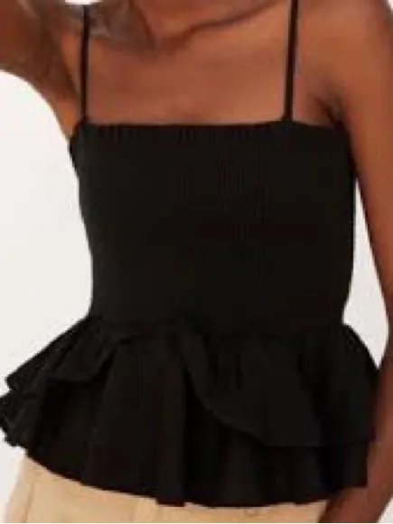 Zara smocked peplum top - Image 2