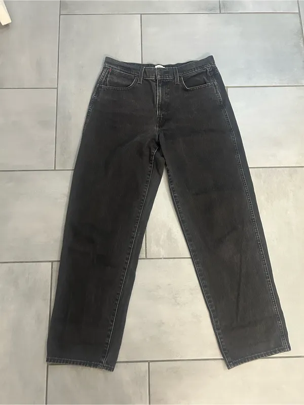 Aritzia Sunday Best Jupiter High-Rise Denim Jeans - Washed Black Stone - Image 2