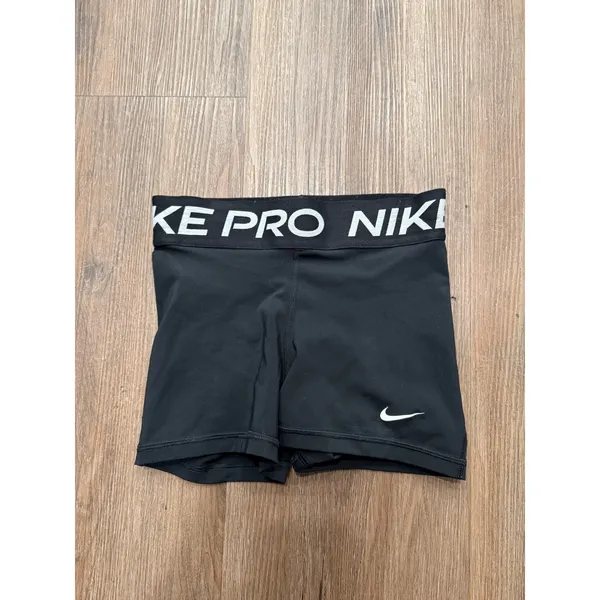 Nike Pro 3 Inch Compression Shorts Black Women Athletic Volleyball 589364-010 - Image 2