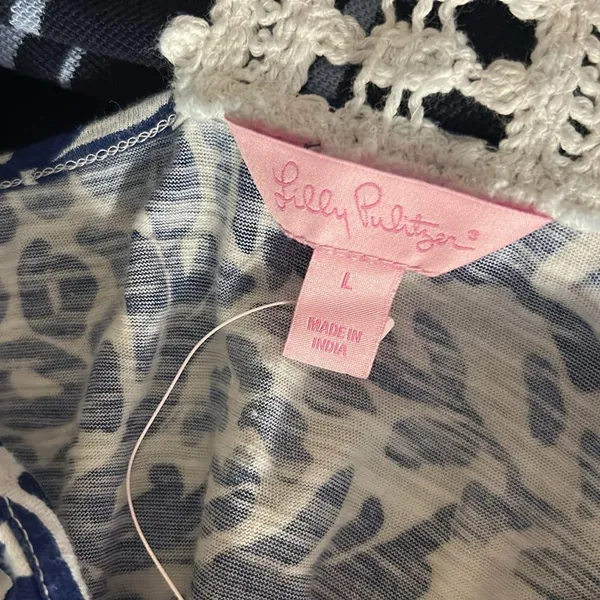 Lilly Pulitzer Size L V Neckline Fringed Tank - Image 10