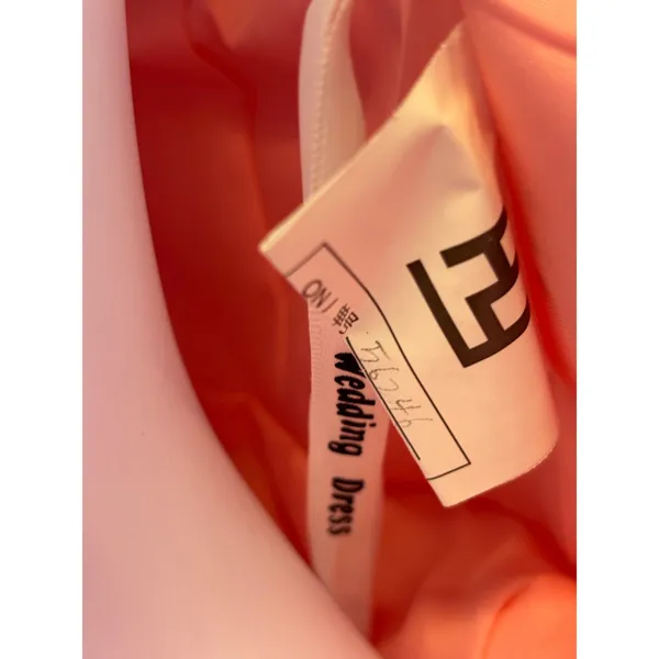 Coral‎ Pink Tiered Ruffle Halter Maxi Dress Corset Bodice Formal Gown - Image 8