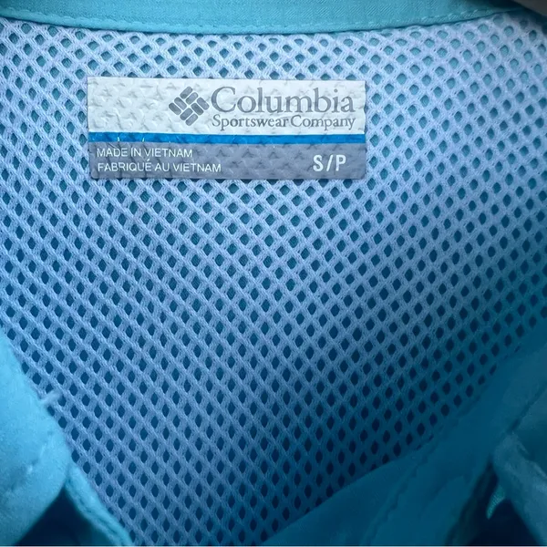 Columbia PFG Long Sleeve Button Down Small Blue - Image 8