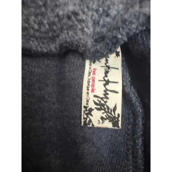 Free People Blue Monday Fleece Joggers in Valley Girl Colorway Side Stripe Small - Image 3