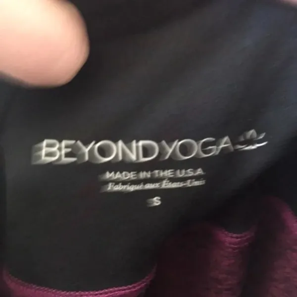 Beyond Yoga twist and shout pink space dye workout cropped leggings - Image 2