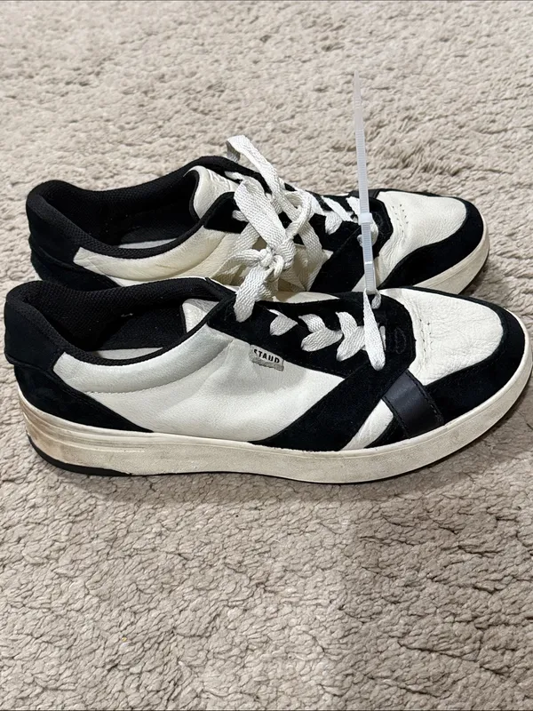 Staud x Keds The Court Sneakers in Black/Cream VGUC - Image 3