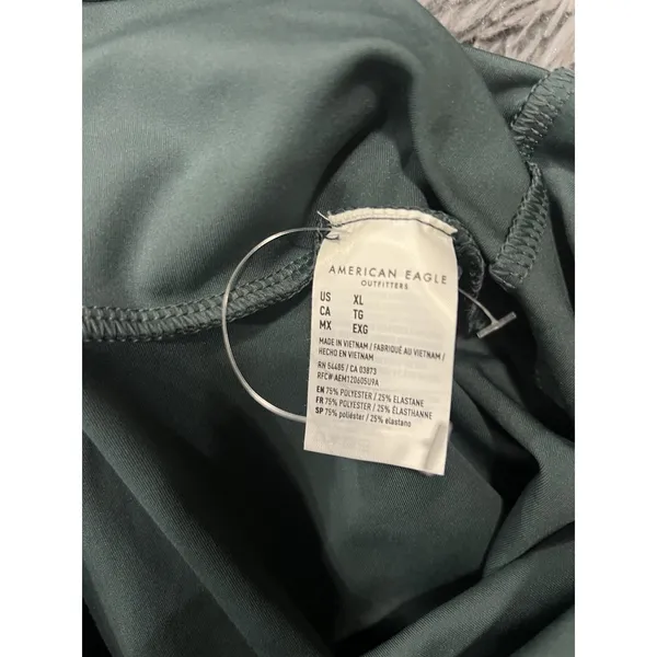 American Eagle Jumpsuit Women's Size X-Large One Piece Unitard Yoga Moss Green - Image 4
