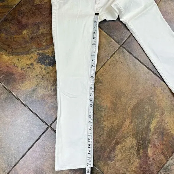 J. Crew Matchstick White Jeans 27S Skinny - Image 4