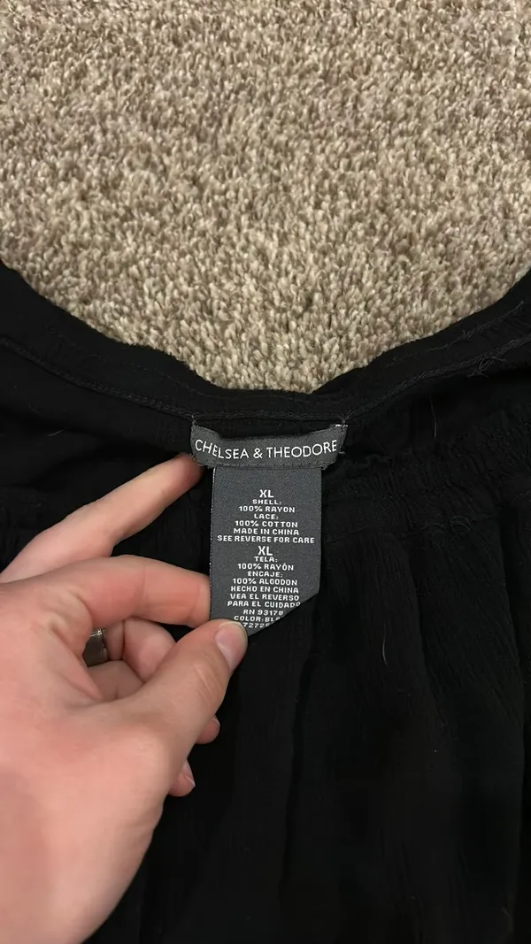 Chelsea & Theodore Blouse black XL - Image 2