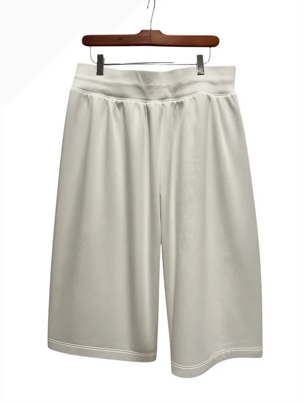Nike Light Beige Athletic Shorts with Drawstring Waist - Image 2