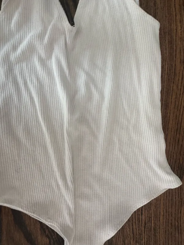 Garage white lined body suit - Image 3