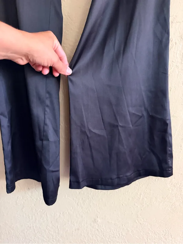 12th Tribe Black Dress Pants - Straight Leg Tailored Style - Image 6