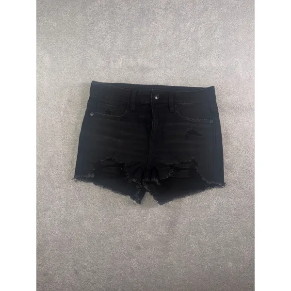American Eagle High Rise Shortie Cut Off Lace Pockets 4 - Image 2