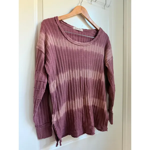 We The Free Free People Sunset Tee in‎ Chocolate Merlot Size XS Lagen Look Boho - Image 6