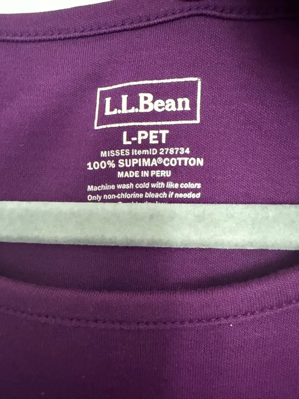 LL Bean cotton tank size LP - Image 2