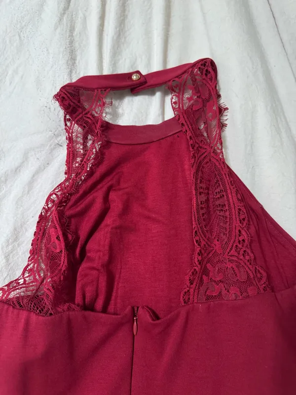 Burgundy dress from lulus  - Image 4