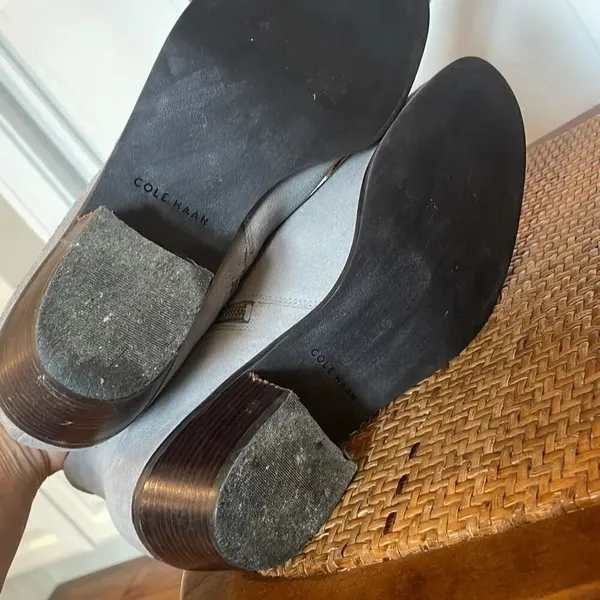Cole Haan Wilette grey buckle strap ankle booties - Image 7