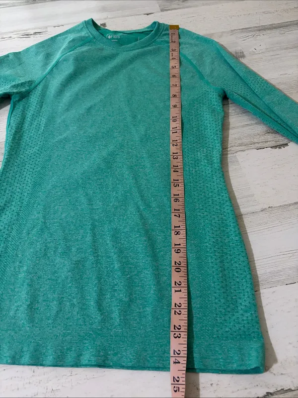 Figs Teal Teal Seamless Underscrub Top Size XS - Image 9