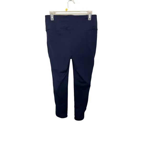 Free People Movement Navy Blue Cutout Crop Leggings Size Large - Image 2
