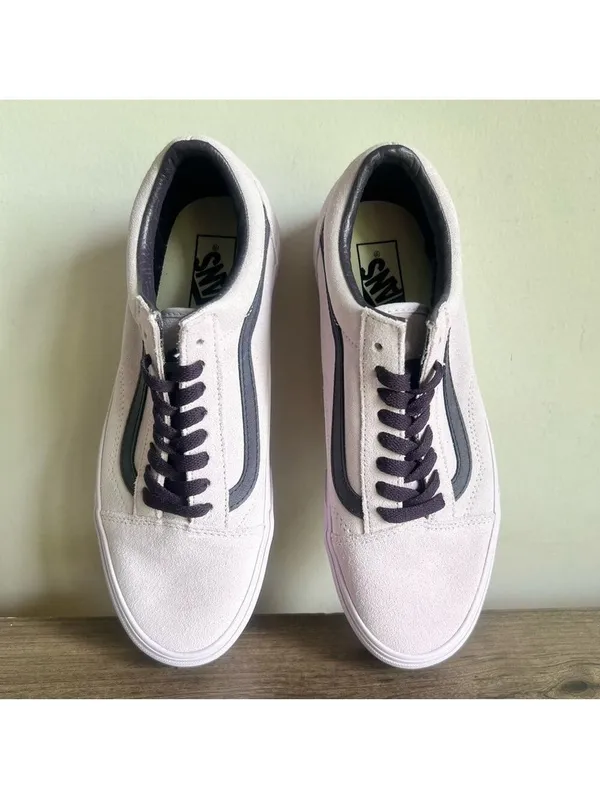 Vans Old Skool Unisex Suede Lavender Shoe Size 8 or 9.5 #217 - Image 6