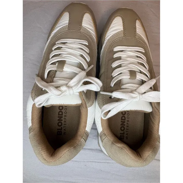 Blondo Lily Waterproof Platform Sneakers Beige White Women’s Size 9 - Image 8