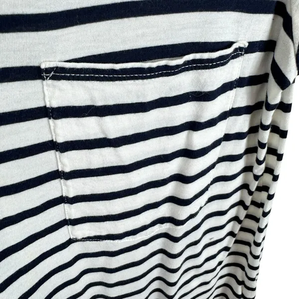The‎ Group By Babaton Black White Striped Cotton Modal Short Sleeve T-Shirt Sz M - Image 3