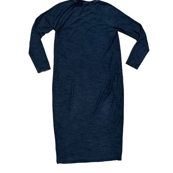Zara‎ Womens Navy Blue Bodycon Stretchy Casual Midi sz Small - Image 2