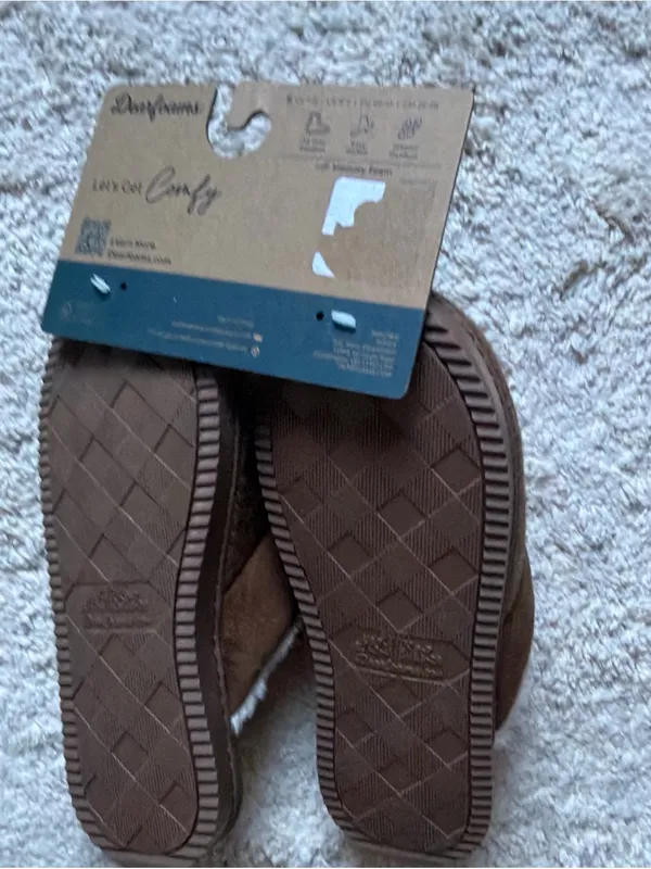 Dearfoams Cozy Comfort Women's Size S (7-8) Microsuede Moc Toe Scuff Slippers - Image 9