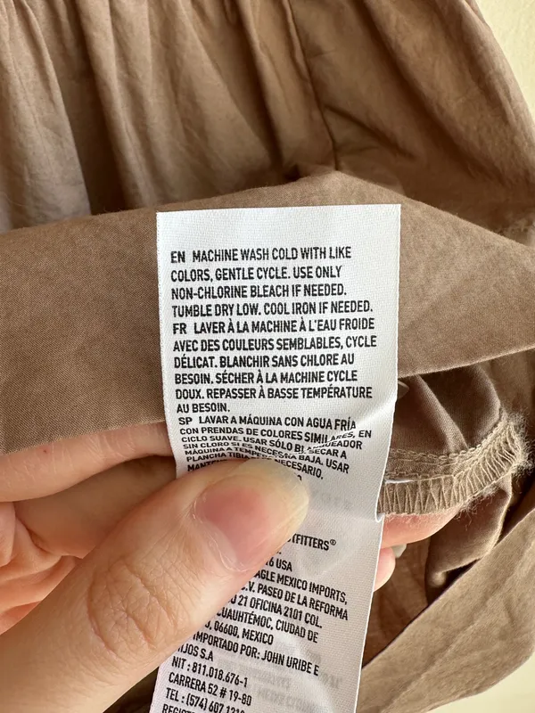 American Eagle Outfitters Brown Mini Puff Sleeve Dress, Size Medium, NWT - Image 12