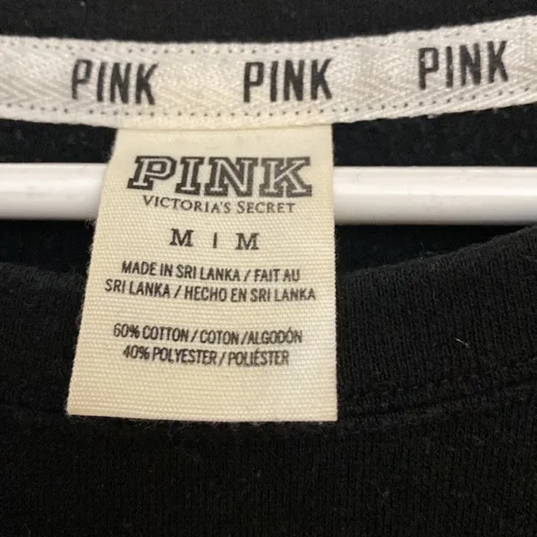 PINK by Victoria’s Secret black and cream pullover size M - Image 3